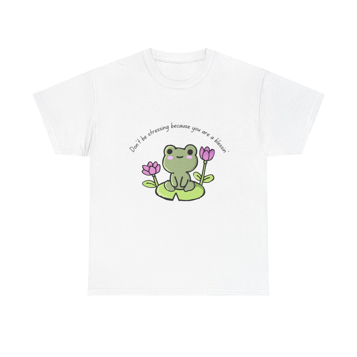 Cute Frog Motivational Unisex Heavy Cotton Tee