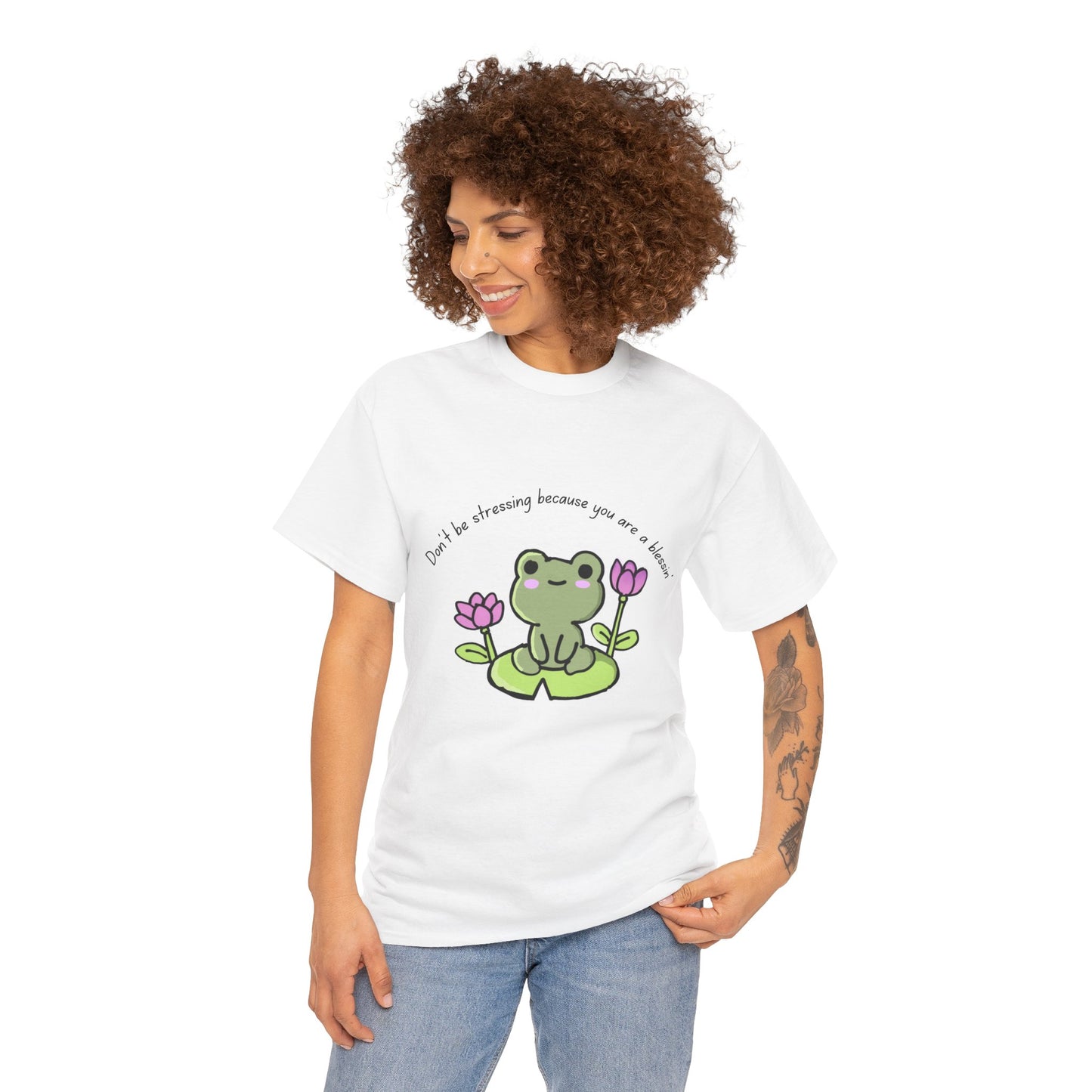 Cute Frog Motivational Unisex Heavy Cotton Tee