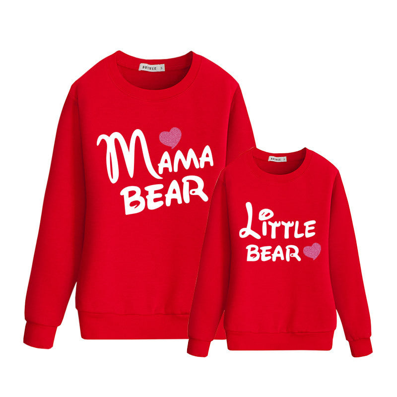 Autumn And Winter Letters Love Printed Parent-child Sweater